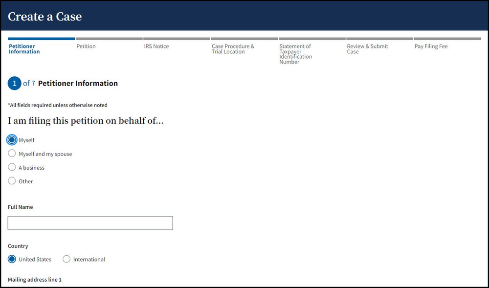 Create A Case Process